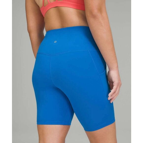 SALE Lululemon Align High-Rise Short w Pockets 8" Poolside Blue Women’s L / 10 - Picture 1 of 10